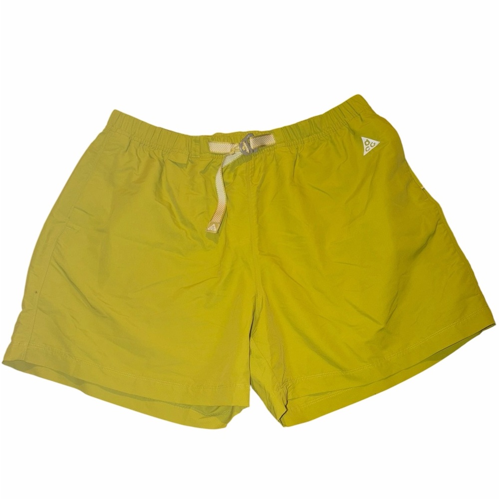 Nike ACG mens 2XL yellow shorts
